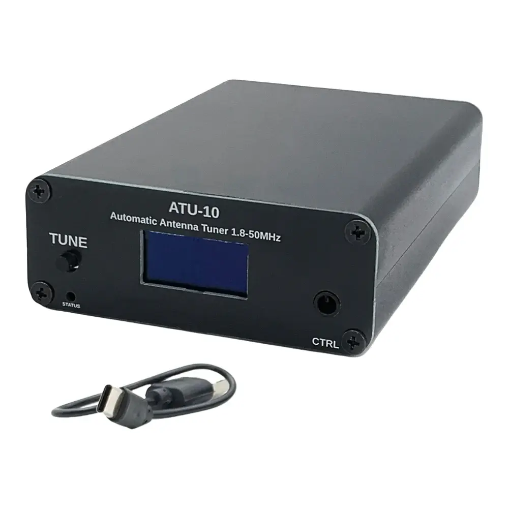 ATU10 QRP Antenna Tuner 1-15W ATU-10 Automatic Antenna Tuner 1.8-50MHz 0.91 inch OLED Display Compatibility with IC-705