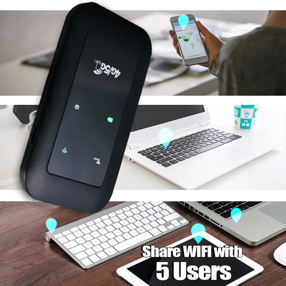 150Mbps Portable ROUTER MIFIs SIM Card Slot Extender Modem Dongle 802.11 b/g/n WiFi Signal Booster