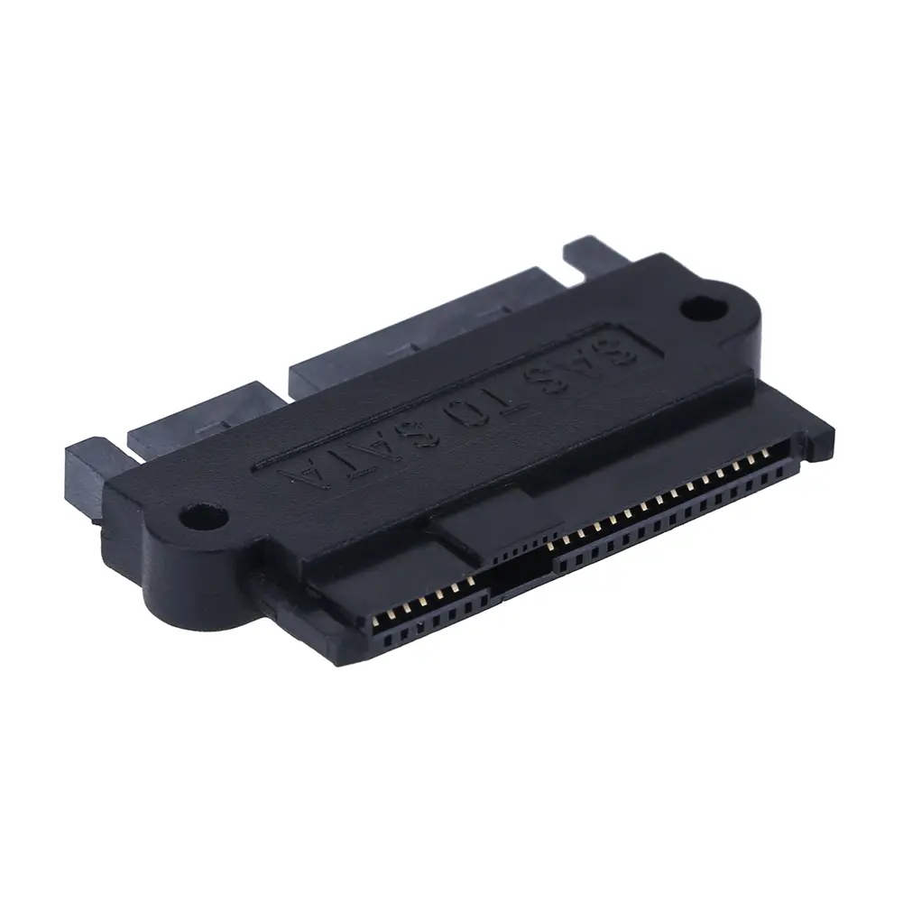 SFF 8482 SAS To SATA 180 Degree Angle Adapter Converter Straight Head SAS To SATA Adapter Support SATA 3 Adapter Card for PC