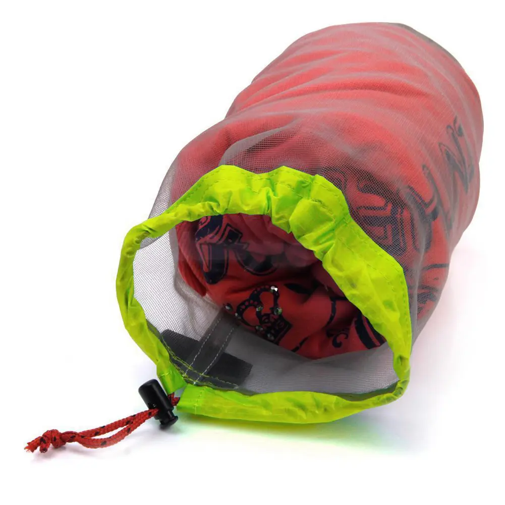 Ultralight Nylon Mesh Sleeping Bag Sacks Ultralight Nylon Mesh Bags Mesh Laundry Bag Traveling Organizer for Travelling Hiking