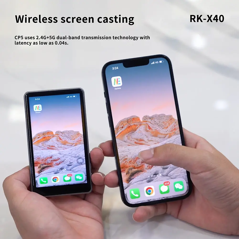RK-X40 Smartphone Magnetic Monitor Screen Wireless Rear Camera Screen High Definition For Live Streaming Video Recording