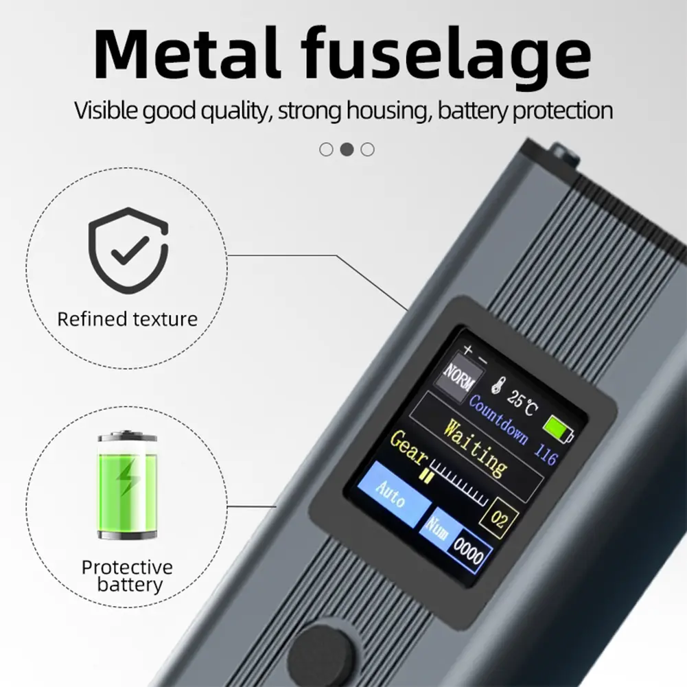 Portable Spot Welder Digital Display Energy Storage Spot Welding Machine Automatic & Manual Modes for 18650 Lithium Battery