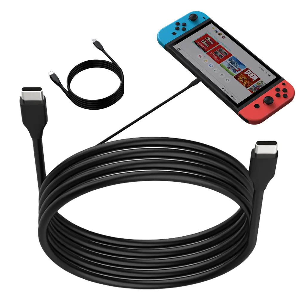1.5M Charging Cable For PS5 Portal Console/PS5 Controller USB C Data Cable For NS/XBOX Gamepad Charging Wire Accessories