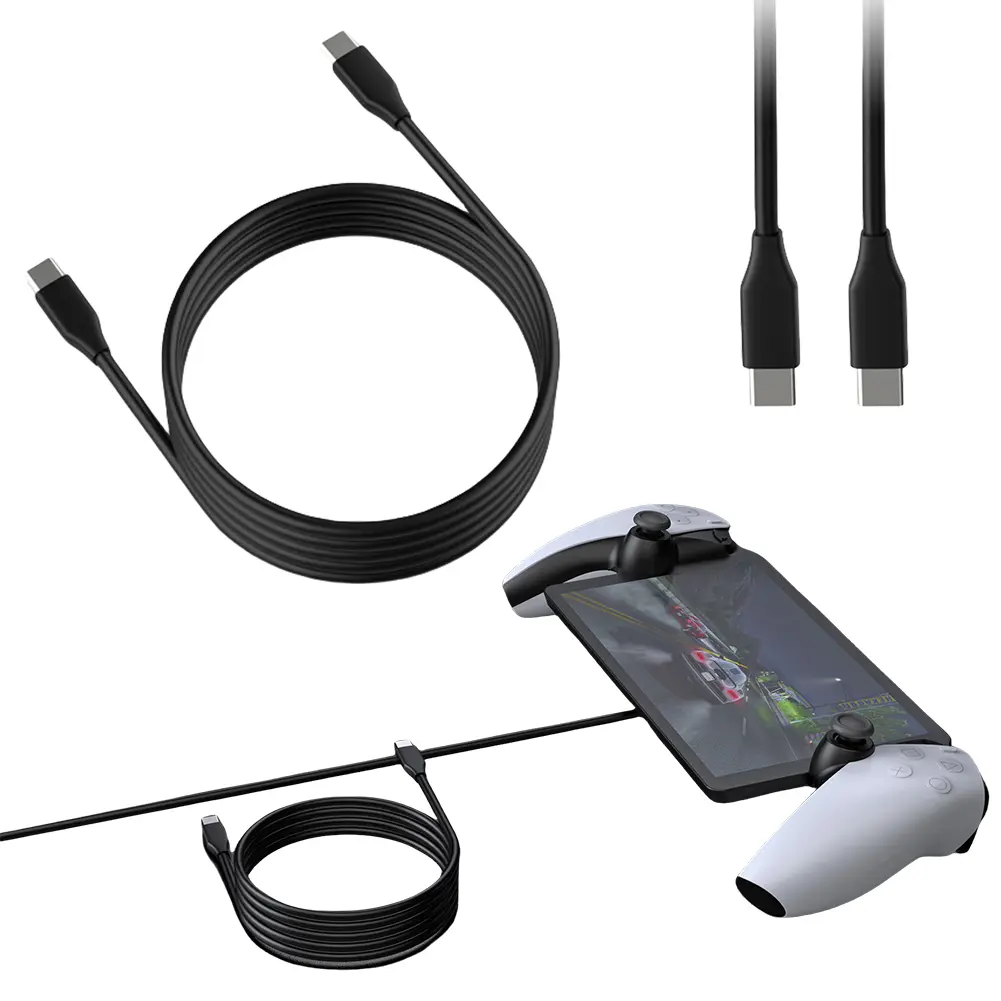 1.5M Charging Cable For PS5 Portal Console/PS5 Controller USB C Data Cable For NS/XBOX Gamepad Charging Wire Accessories