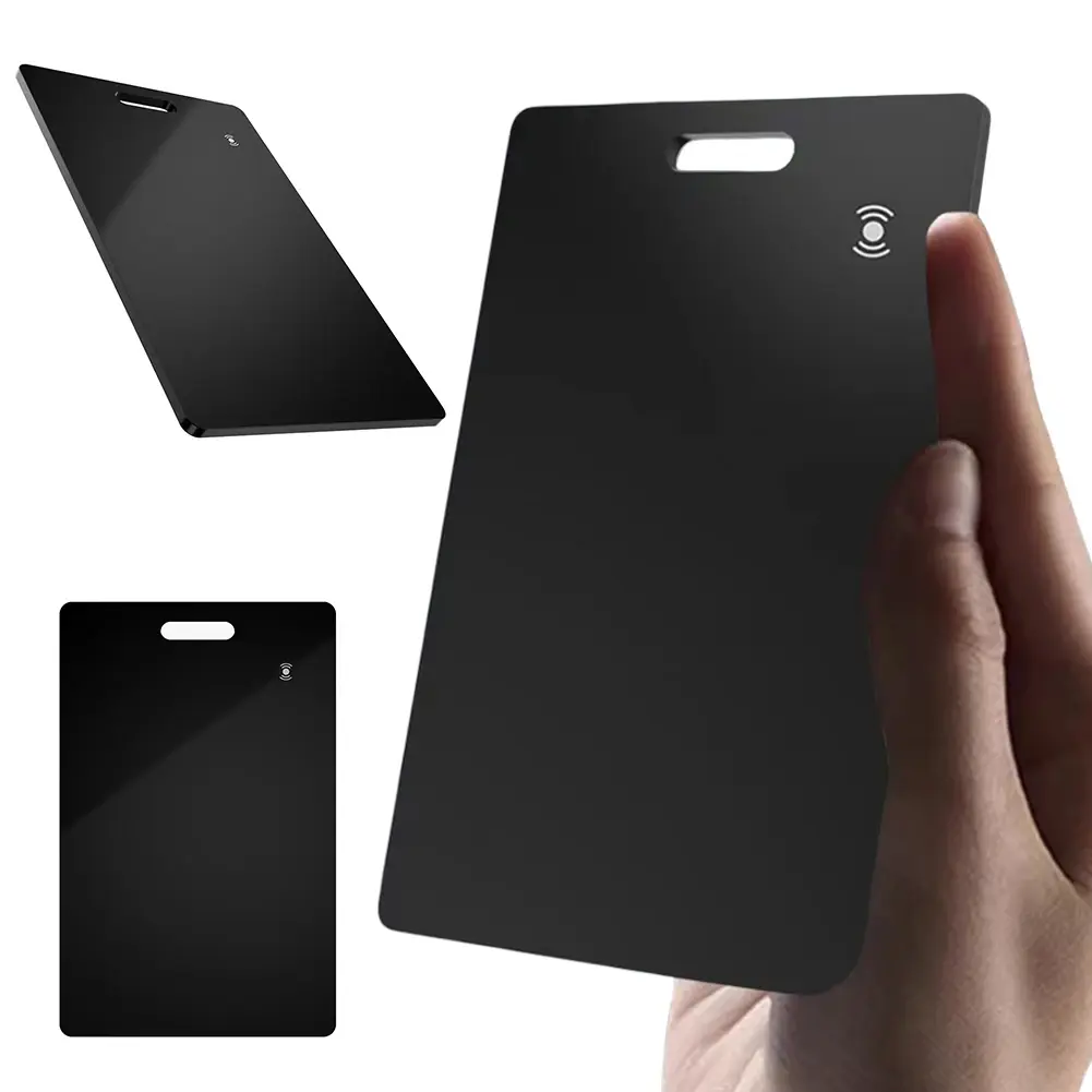 Wallet Tracker Card Compatible for Apple Find My App IP68 Waterproof GPS Item Finder Slim Smart Bluetooth-compatible Tracking