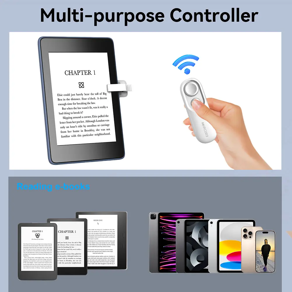 Remote Control Page Turner Camera Camcorder Remote Controls Clicker Page Turner Remote Control Extenders Kindle Accessories
