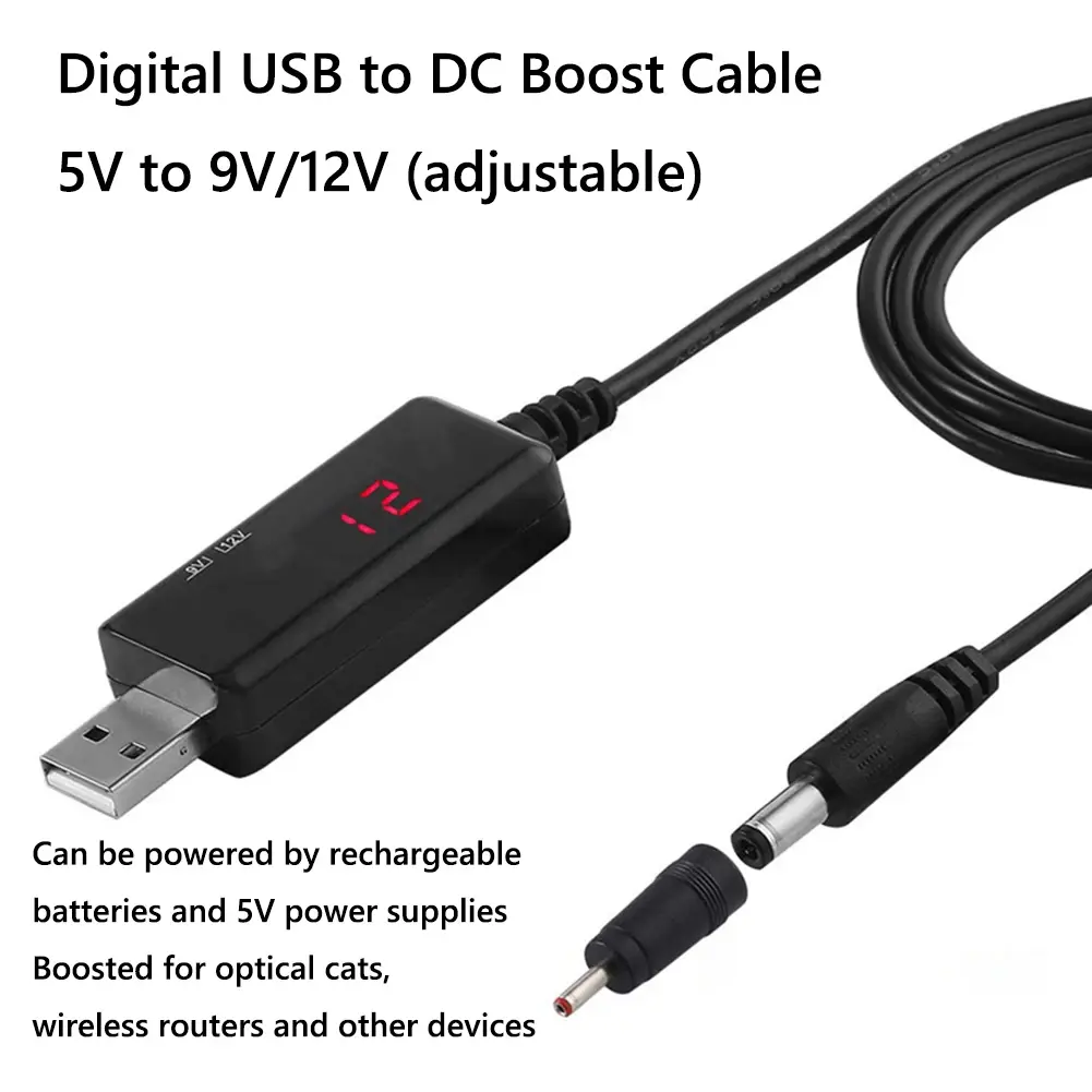 USB Boost Converter DC 5V to 9V 12V USB Step-up Boost with 3.5x1.35mm Connecter For Power Supply/Charger/Power Converter
