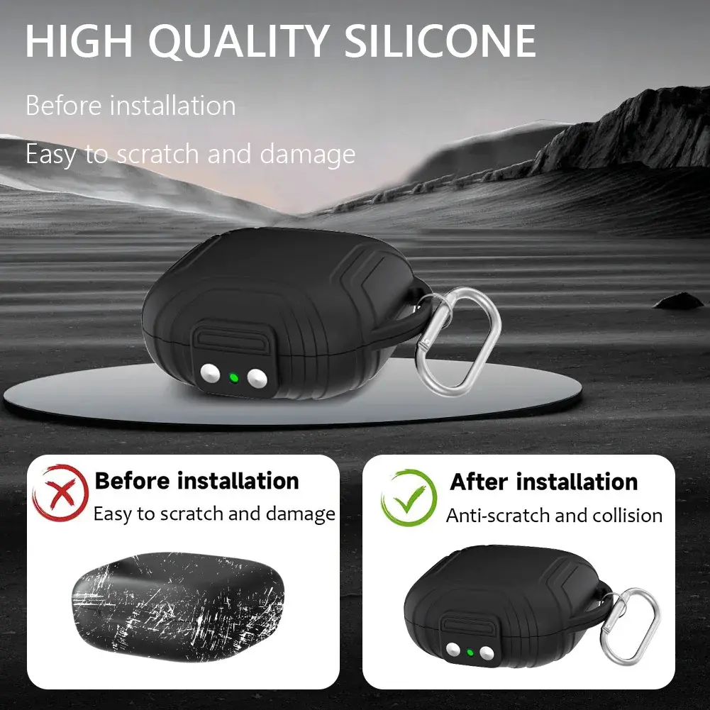 For SHOKZ OpenFit Air (T511) Earphone Protective Cover Shockproof Soft Earbuds Case Silicone Case Cover For Shokz OpenFit Air