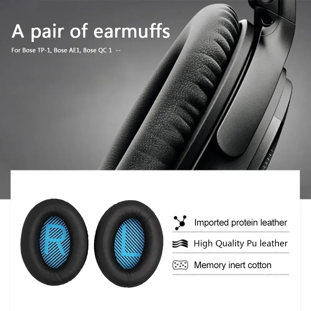 Ear Pads for Bose Quietcomfort 35/QC35 ii/QC15/QC25/QC35/QC2/AE2/AE2i SoundLink SoundTrue Headphones Cushion Headset Replacement