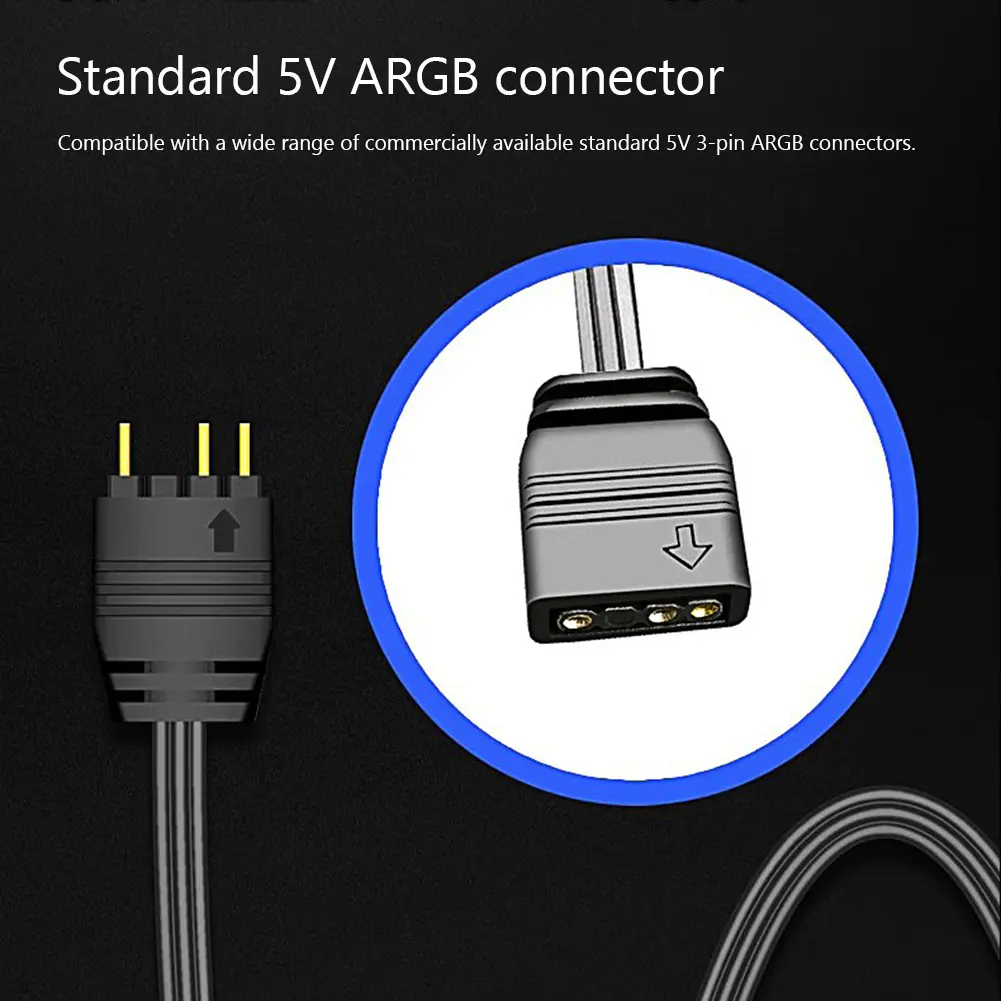 5V 3PIN ARGB Controller Light Controller RGB Sync Controller Cable for PC Fan Light Strip