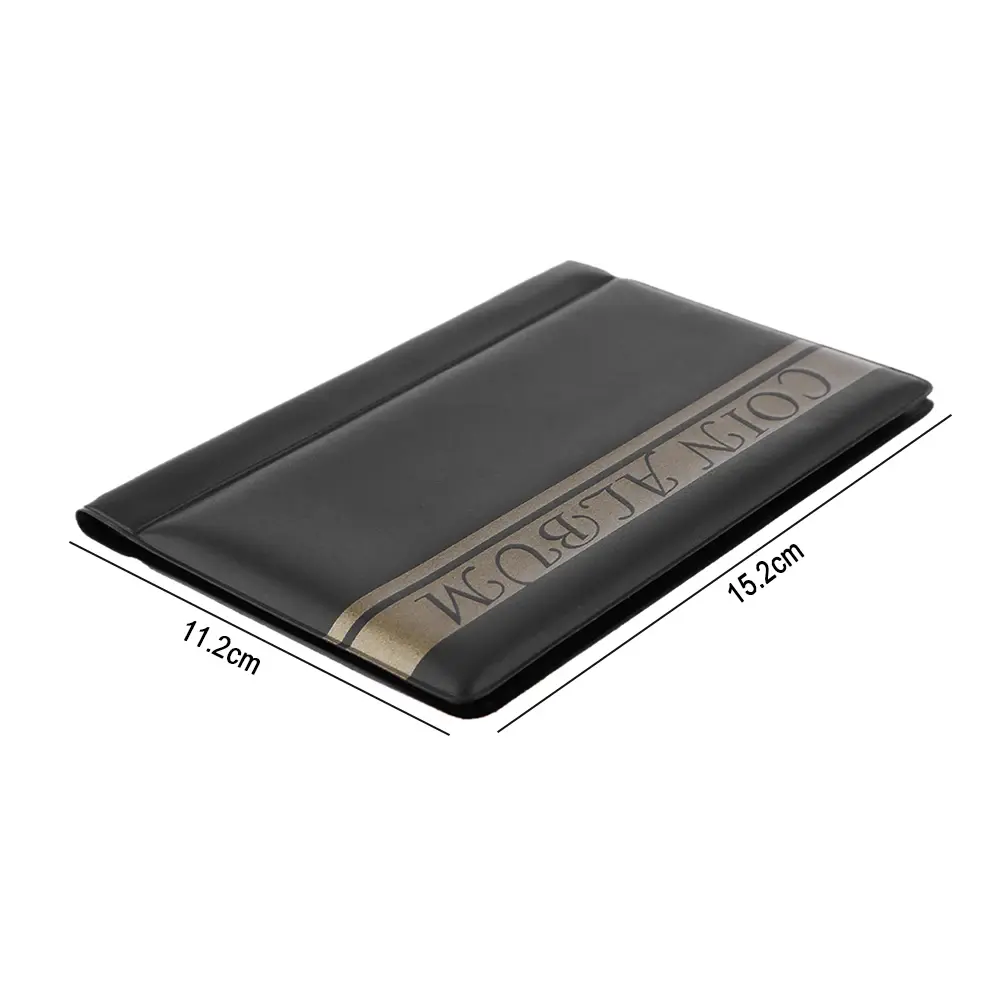120 Pockets Coins Collection Book Special Design PVC Commemorative Coin Holders Smooth Transparent Durable Household Accessories