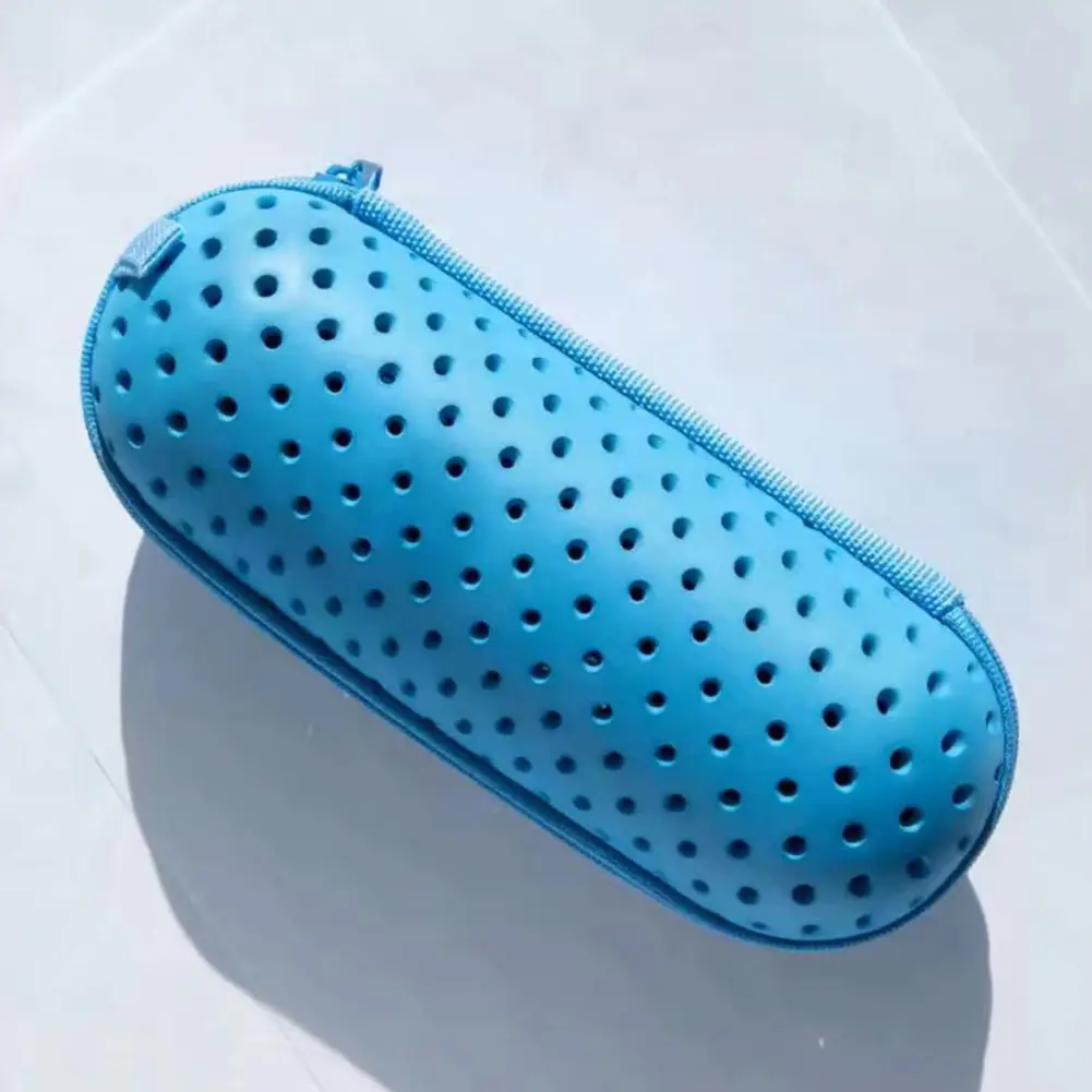 Swim Goggle Case Goggles Protective Case with Clip & Drain Holes Zipper Eyeglasses Case Portable Breathable for Men Women Kids