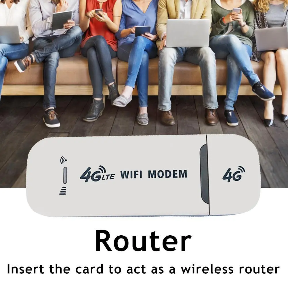 4G LTE Wireless USB Dongle 150Mbps Modem Stick 4G Sim Card Wireless Router Portable WiFi Adapter for Home Office