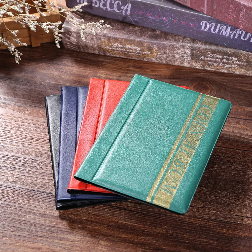 120 Pockets Coins Collection Book Special Design PVC Commemorative Coin Holders Smooth Transparent Durable Household Accessories