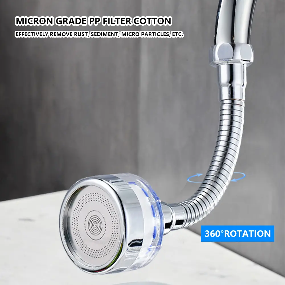 Faucet Water Filter Pressurized Bath Faucet Connector Universal Faucets Bubbler Nozzle Splash Proof Bathroom Kitchen Accessories