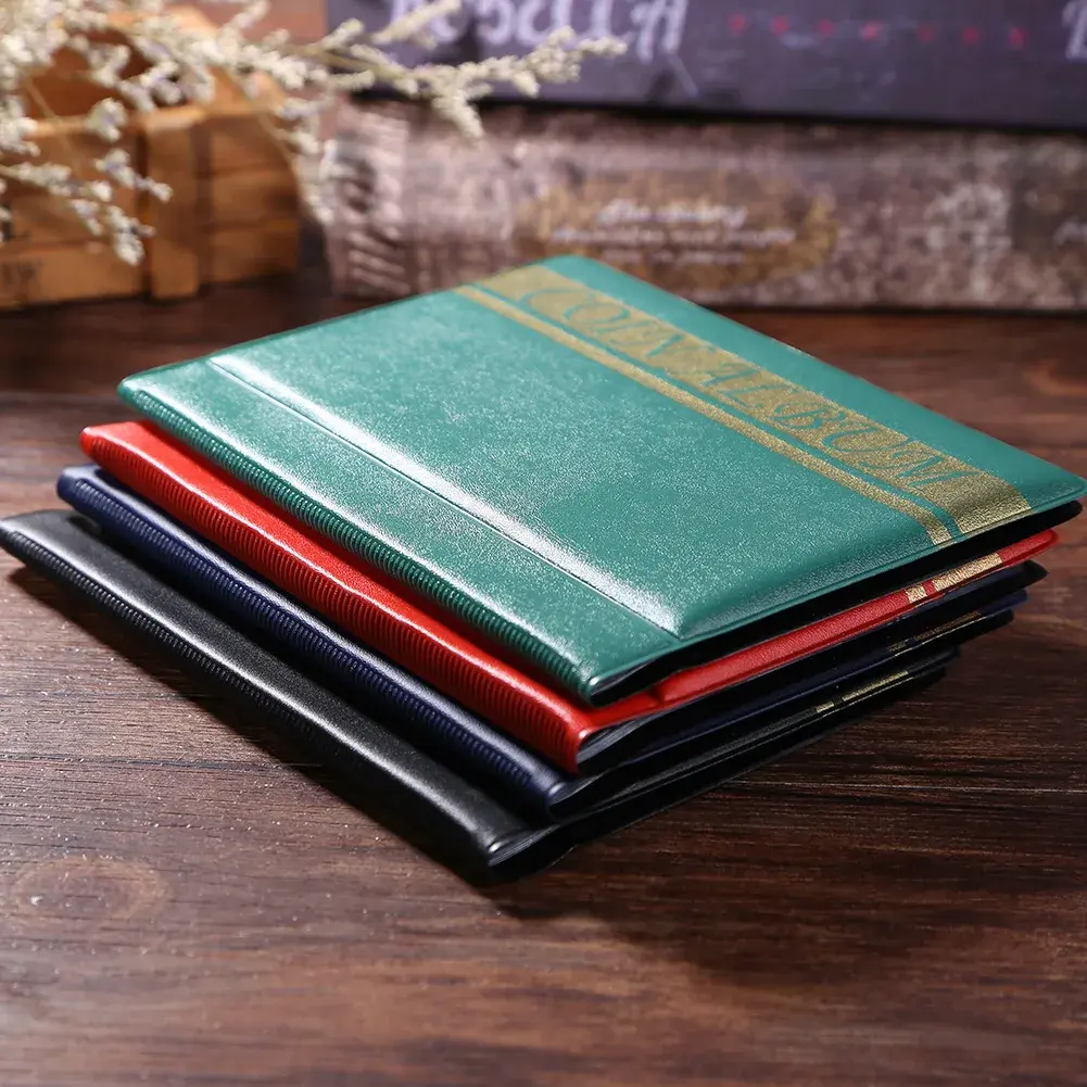 120 Pockets Coins Collection Book Special Design PVC Commemorative Coin Holders Smooth Transparent Durable Household Accessories