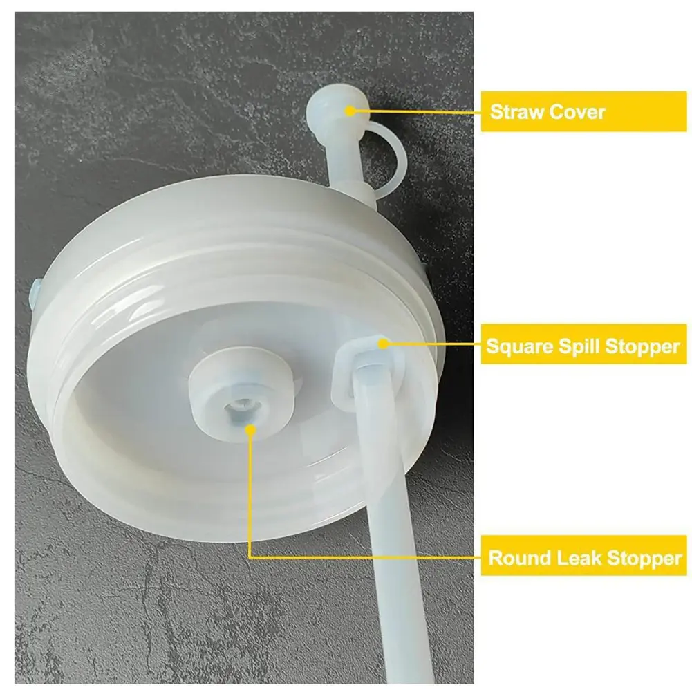 1-5 Set Silicone Spill Proof Stopper Set Straw Dust Stopper Anti-Leakage Stopper Cup Water Bottle Accessories Dustproof Cover
