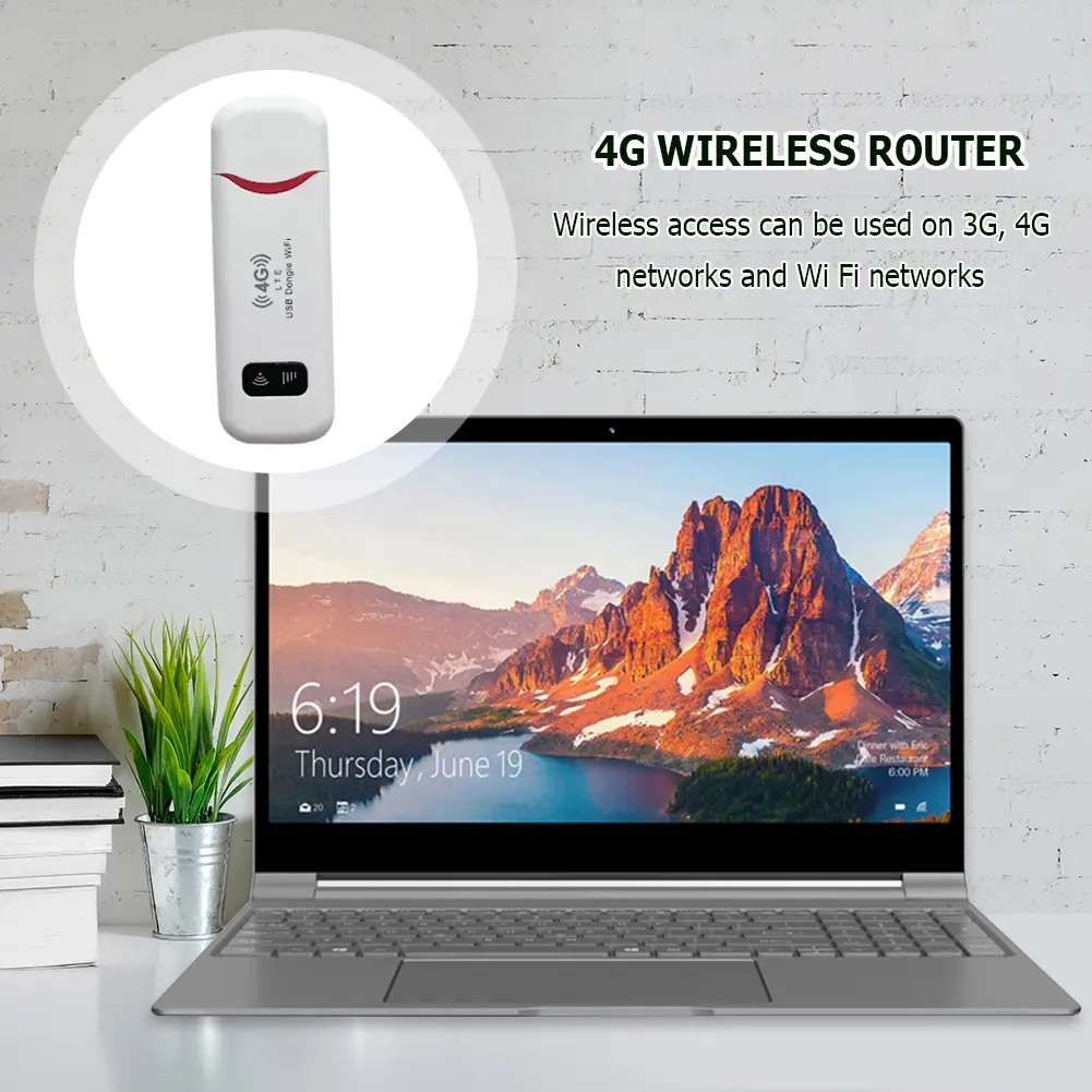 4G LTE Portable WiFi Router 150Mbps USB Modem Stick SIM Card Slot Mobile WiFi Router Pocket Hotspot Network Adapter
