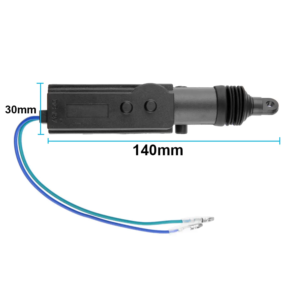 Universal Central Locking System Motor Single Gun Type 12V Solenoid Actuator Door Motor Replacement Pats Automotive Accessories