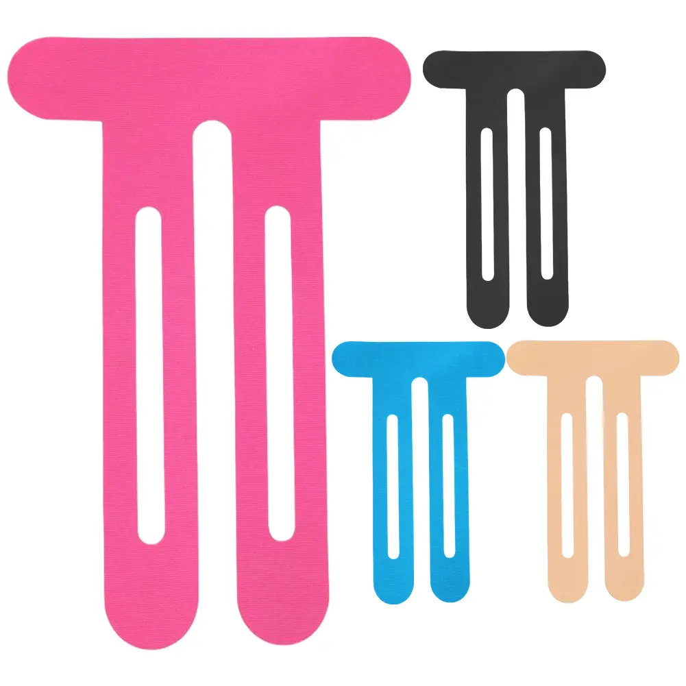 5Pcs Precut Kinesiology Tape Breathable Knee Athletic Tape Sports Protection Patches for Knee Support & Stability