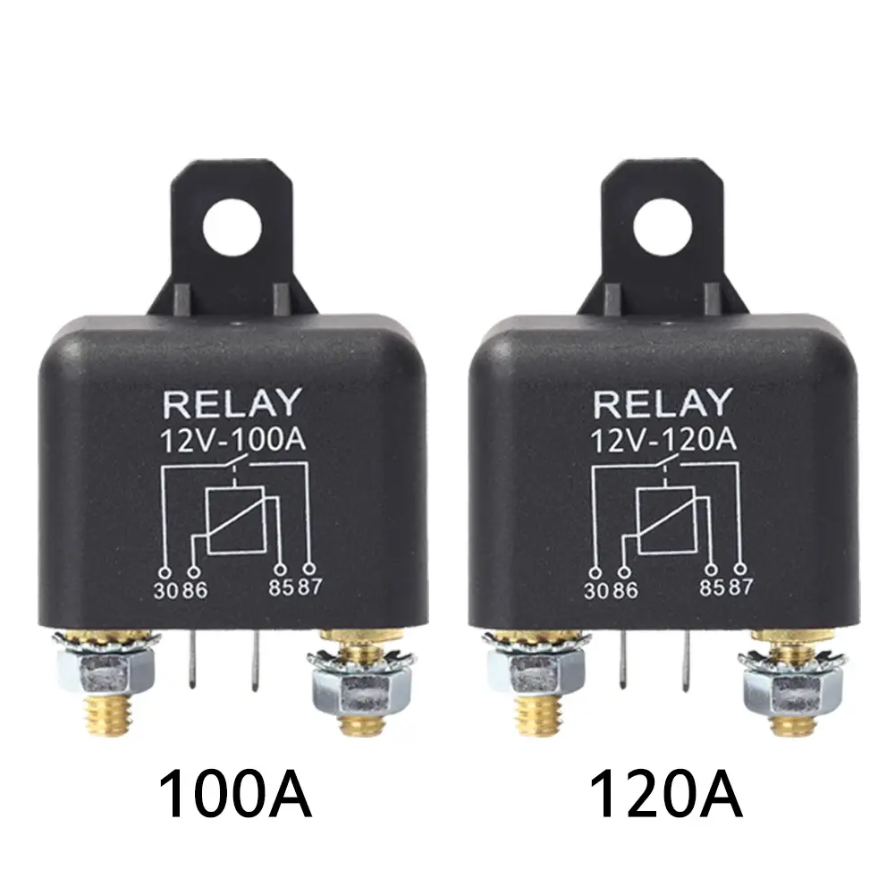 High Current Relay Car Starting Relay 200A 100A 12V 24V Power Automobile Heavy Current Start Relay  Module Protector Accessories