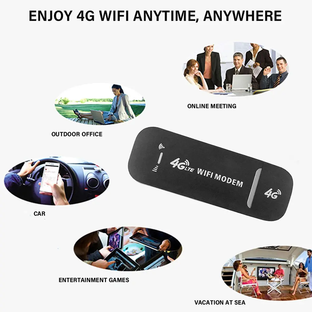 4G LTE Wireless WiFi Modem Router Dongle 150Mbps USB Modem Dongle Portable WiFi Repeater for PC UMPC MID Multiple Devices
