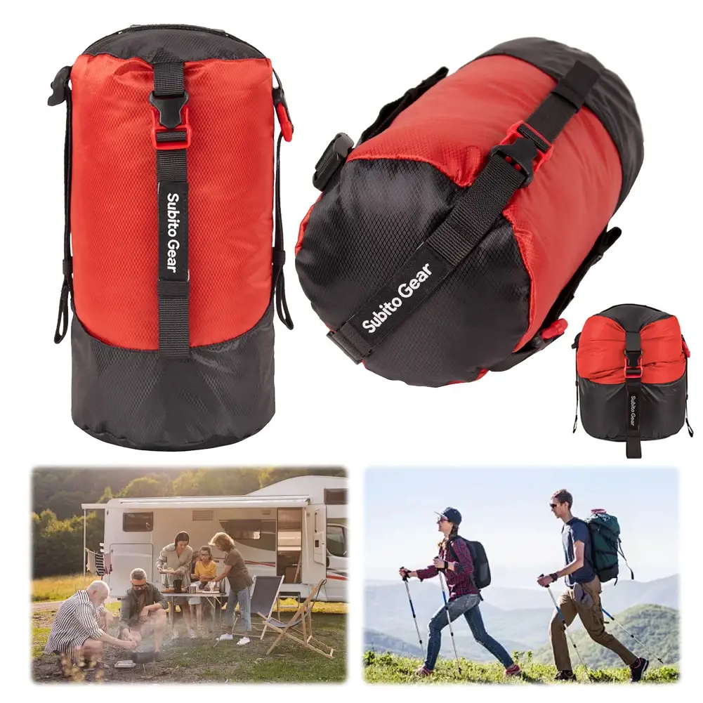 Sleeping Bag Compression Storage Bag Multi-Purpose Camping Supplies Storage Bag Large Capacity Space Saving for Camping Hiking