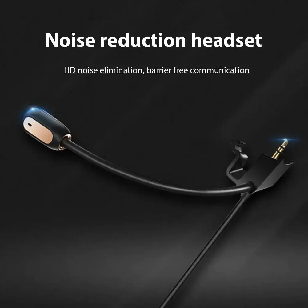 Gaming Headset Microphone Mic 3.5mm Plug Replacement Game Mic Noise Cancelling Cable Boom Microphone for Bose QC35 QC45