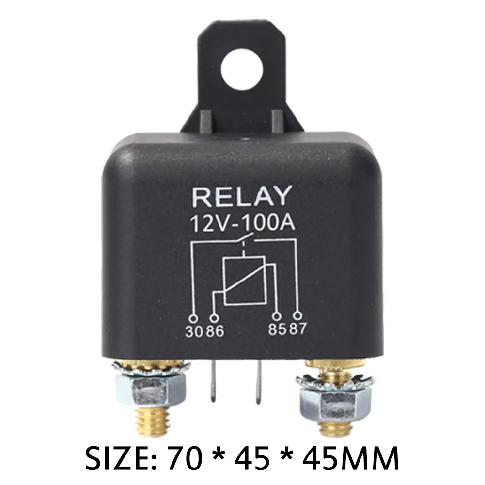 High Current Relay Car Starting Relay 200A 100A 12V 24V Power Automobile Heavy Current Start Relay  Module Protector Accessories