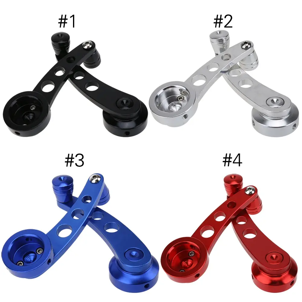 2Pcs Universal Car Window Close Hand Crank Handle Winder Aluminum Alloy Manual Auto Window Glass Closer Handle Auto Accessories