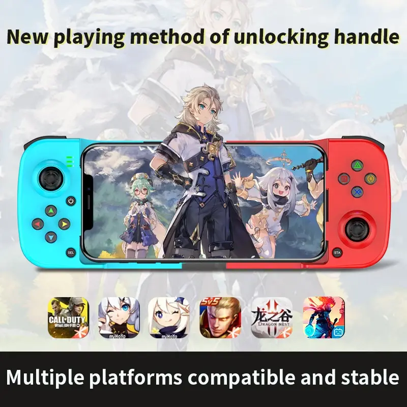 D3 Wireless Stretchable Game Controller 400mAh Bluetooth 5.0 For Mobile Phone Android Retractable Gamepad Joystick