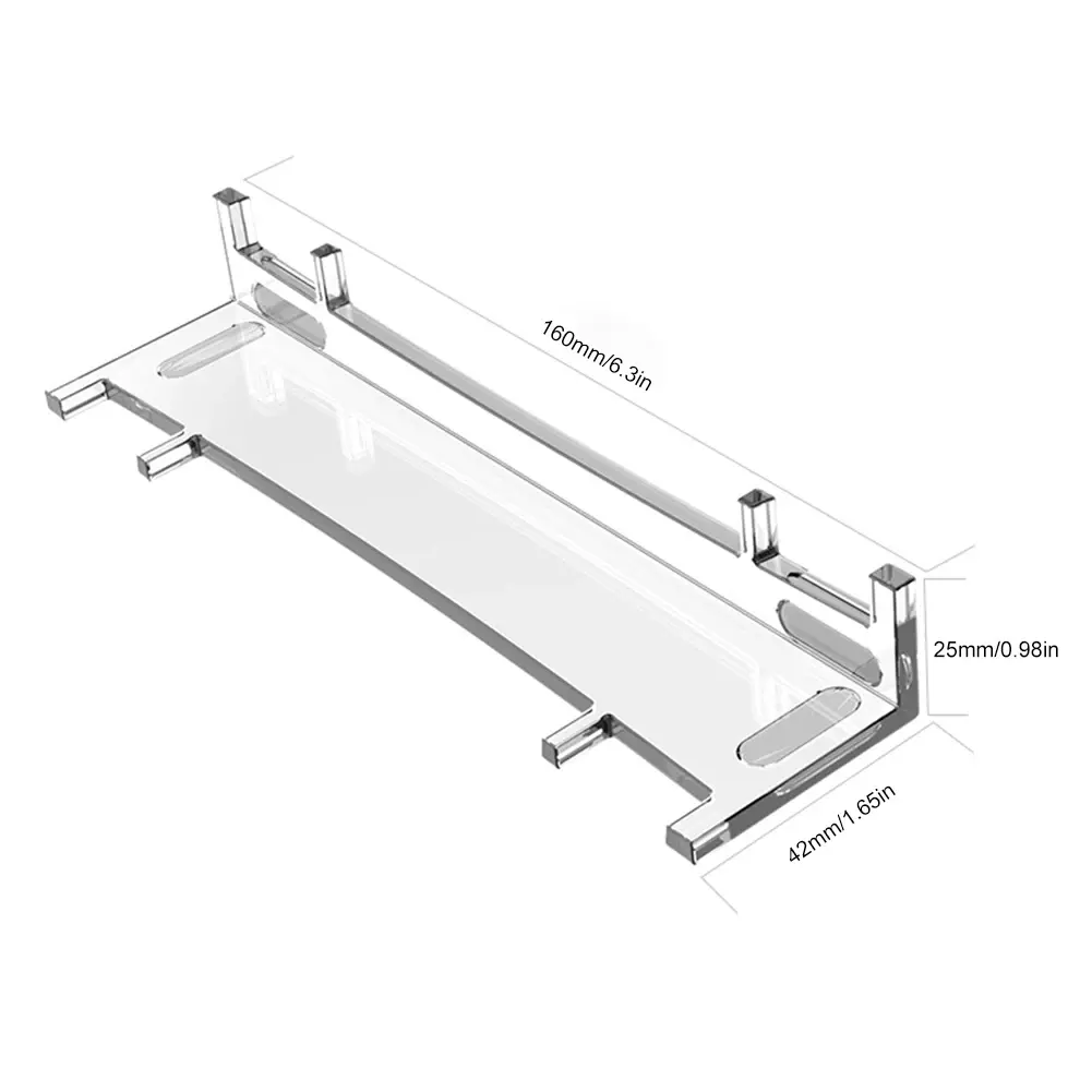 For PS5 Slim Stand Accessories Horizontal Bracket Holder Transparent Desktop Base for Playstation 5 Slim Drive&Digital ver