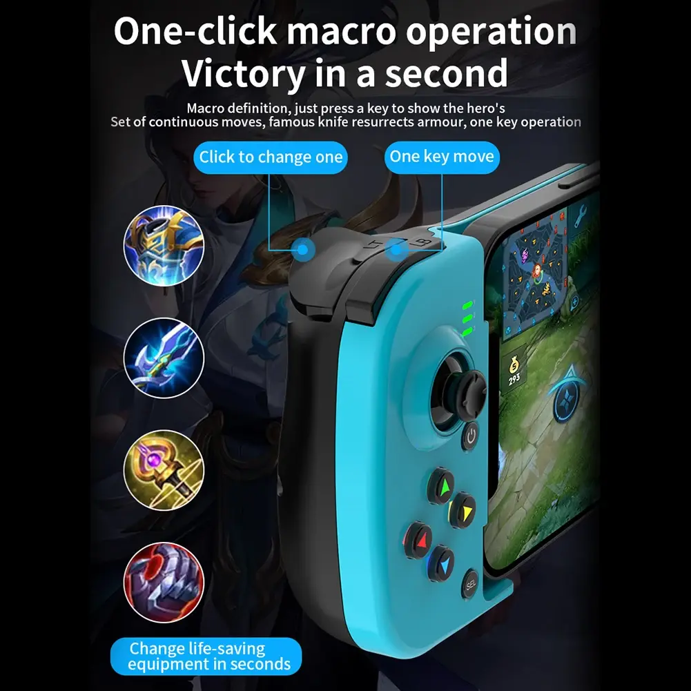 D3 Wireless Stretchable Game Controller 400mAh Bluetooth 5.0 For Mobile Phone Android Retractable Gamepad Joystick