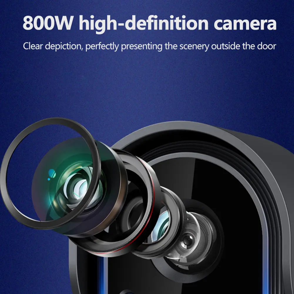 Wireless Video Doorbell Smart Visual Intercom Doorbell Night Vision Outdoor Phone Door Bell for Villa Home Office Apartment