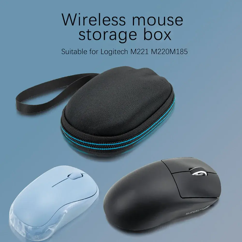 For M221/M220/M185/M170 Wireless Mouse Storage Bag Hard Carrying Bag Portable Mice Bag Shockproof Scratch Proof Mice Case