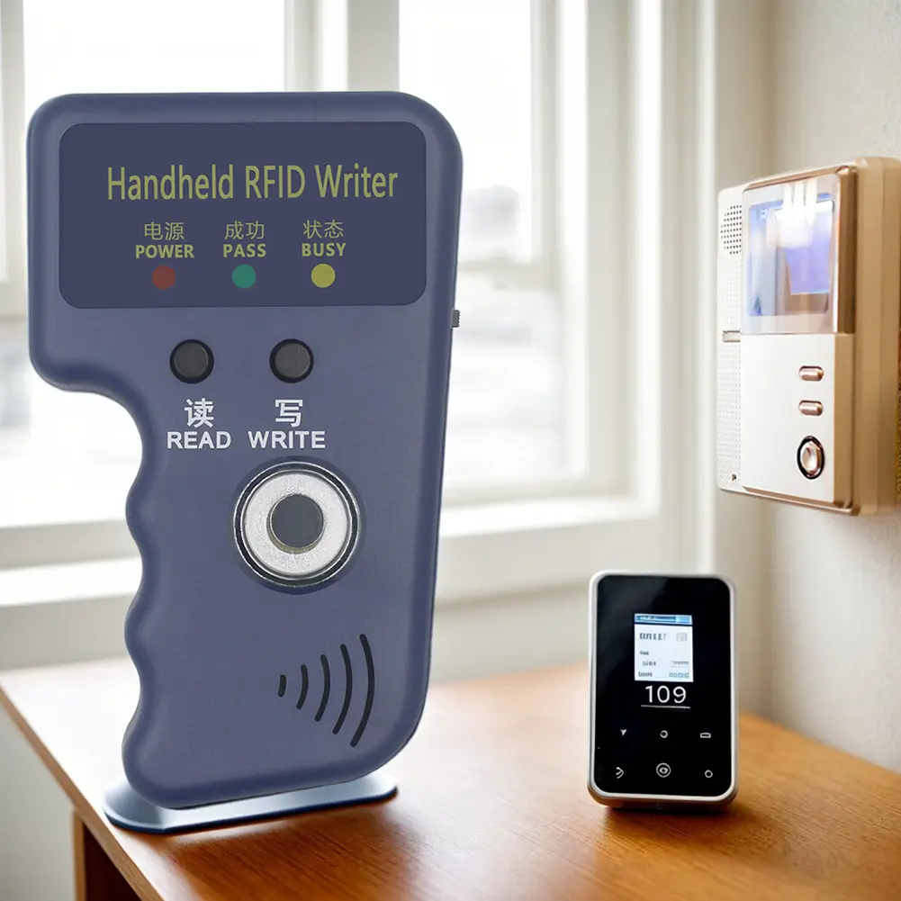 125kHz TM Copier Handheld Keys Tag Card Copier Key Writer Cloner Handheld RFID Writer for T5577 EM4305 CET5200 TM Chip Cards