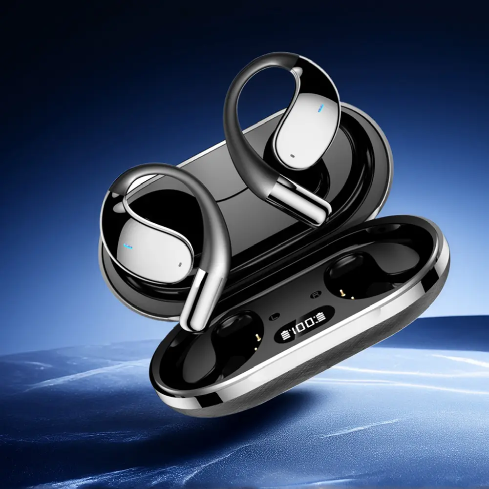 3-in-1 AI Translator Earbuds Earhooks Headset Bluetooth-Compatible 5.4 Smart Voice Translator HiFi Sound for Travel and Business