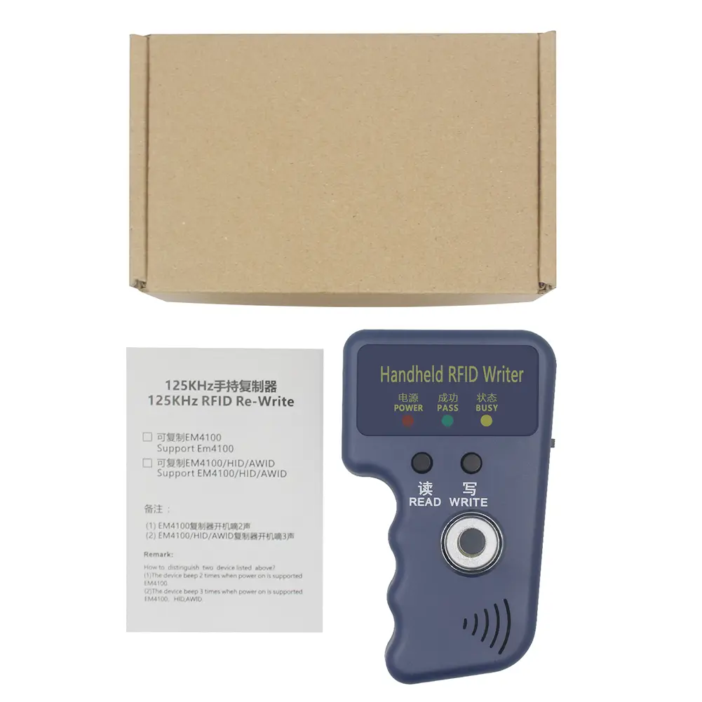 125kHz TM Copier Handheld Keys Tag Card Copier Key Writer Cloner Handheld RFID Writer for T5577 EM4305 CET5200 TM Chip Cards