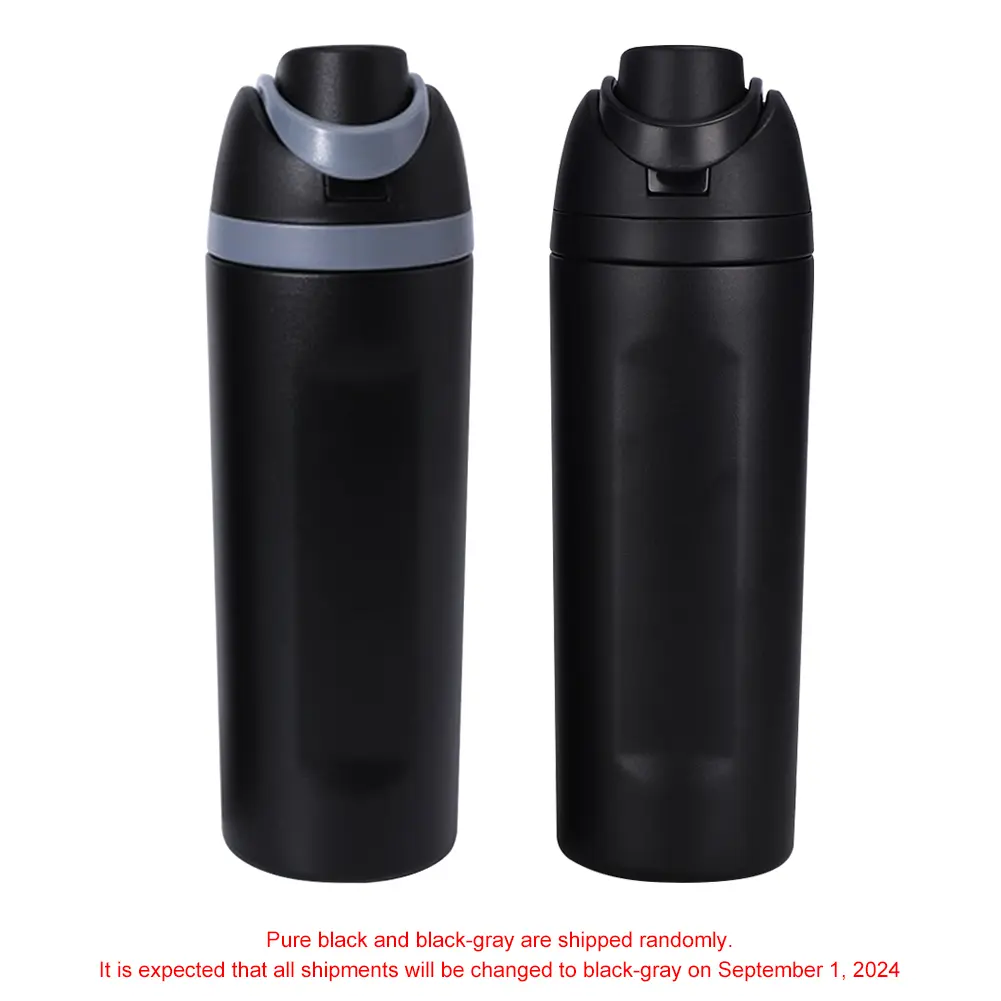 24/32oz Straw Double-Layer Insulated Cup with Handle Sports Water Bottle Vacuum Thermal Insulated Mug for Outdoor Camping Sports