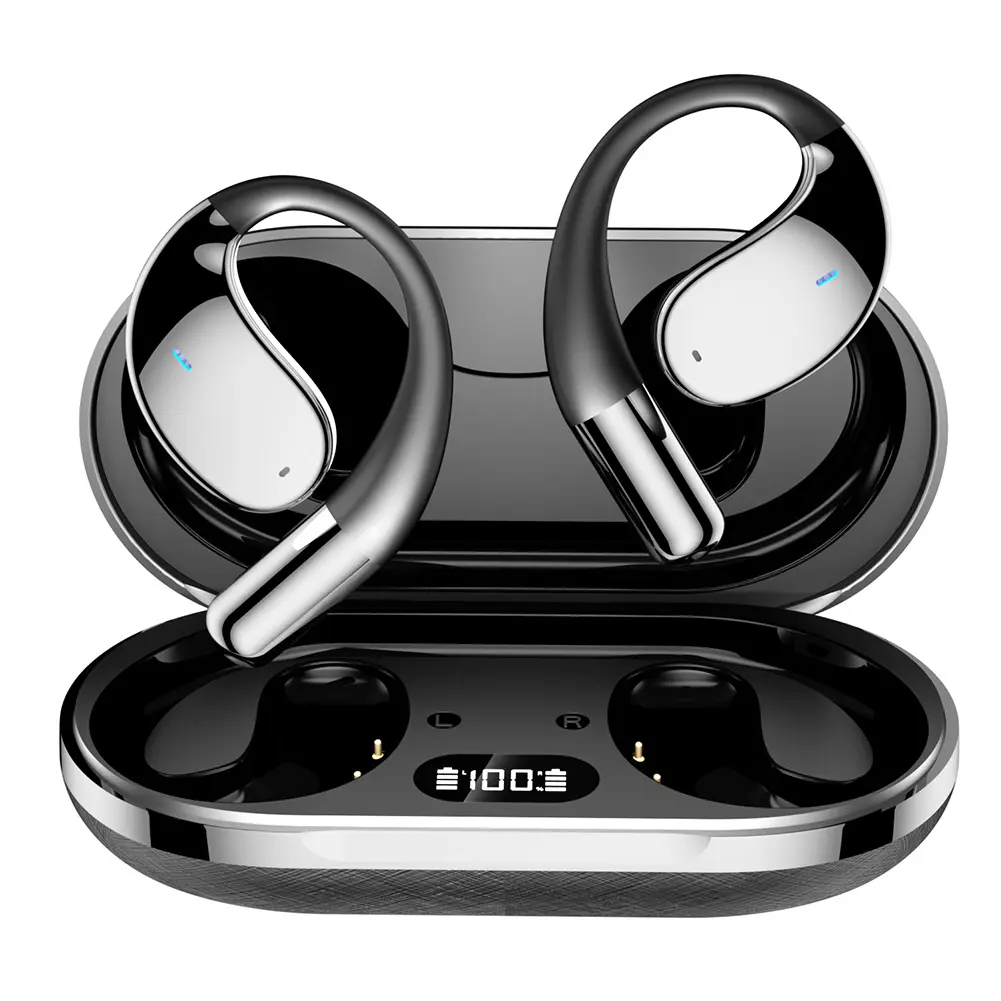 3-in-1 AI Translator Earbuds Earhooks Headset Bluetooth-Compatible 5.4 Smart Voice Translator HiFi Sound for Travel and Business