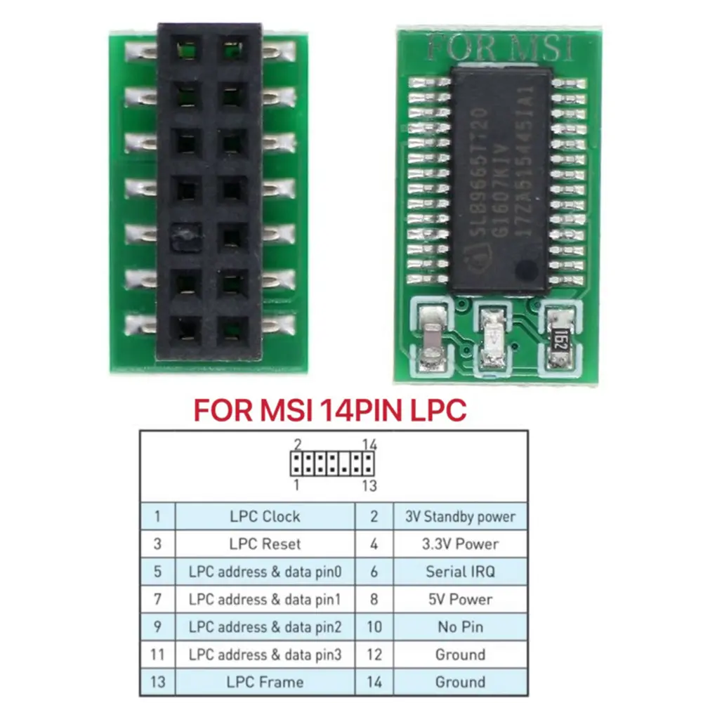 TPM 2.0 Encryption Security Module Remote Card Supports Version 2.0 12 14 18 20-1pin Pin Support Multi-brand Motherboard