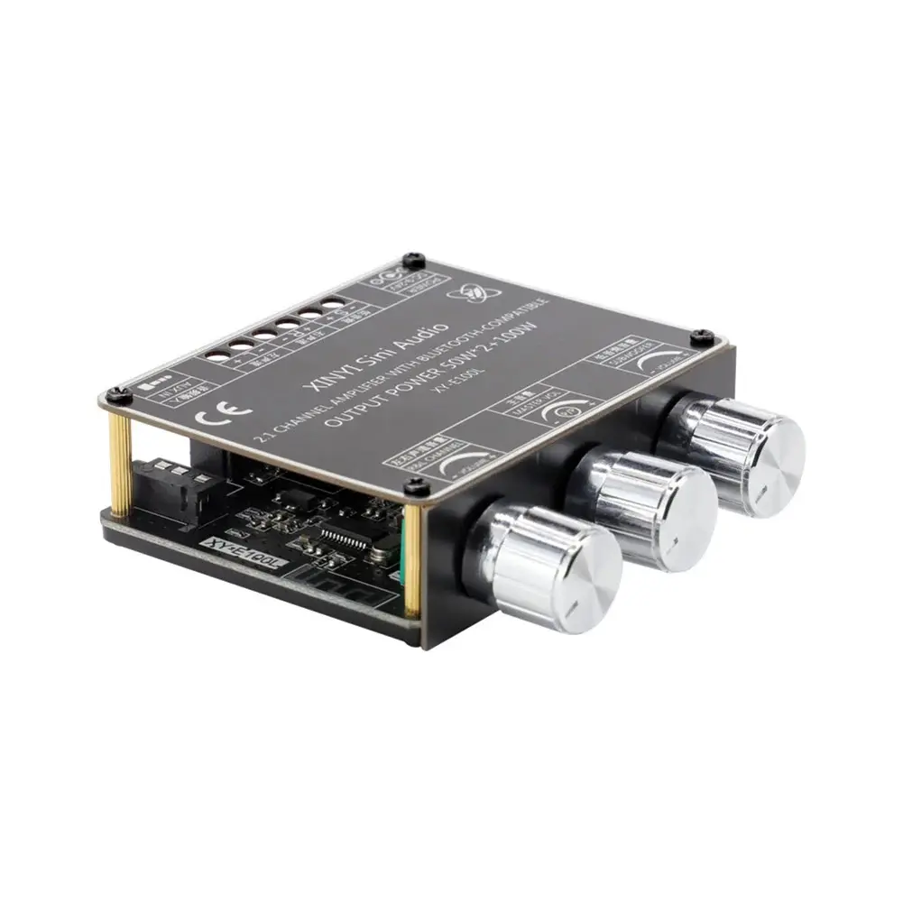 XY-E100L 50Wx2+100W Bluetooth 5.1 2.1 Channel Subwoofer Amplifier Board App Control Pure HiFi Sound Quality Class-D Amp Board