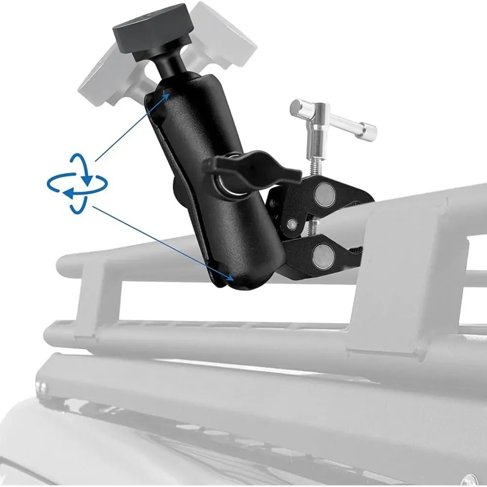 For Starlink Mini Clamp Bracket Kit Adjustable Clamp Mount Roof Mount for Pole Mount on Car RV Ladders Guardrails
