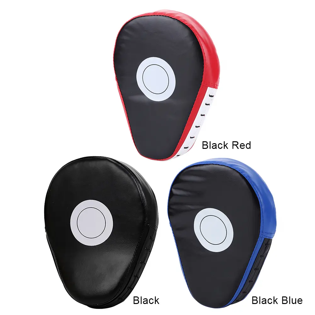 Curved Boxing Hand Target PU Leather 5-Finger Hand Target Breathable Curved Punching Mitts Boxing Pads for Martial Arts Training
