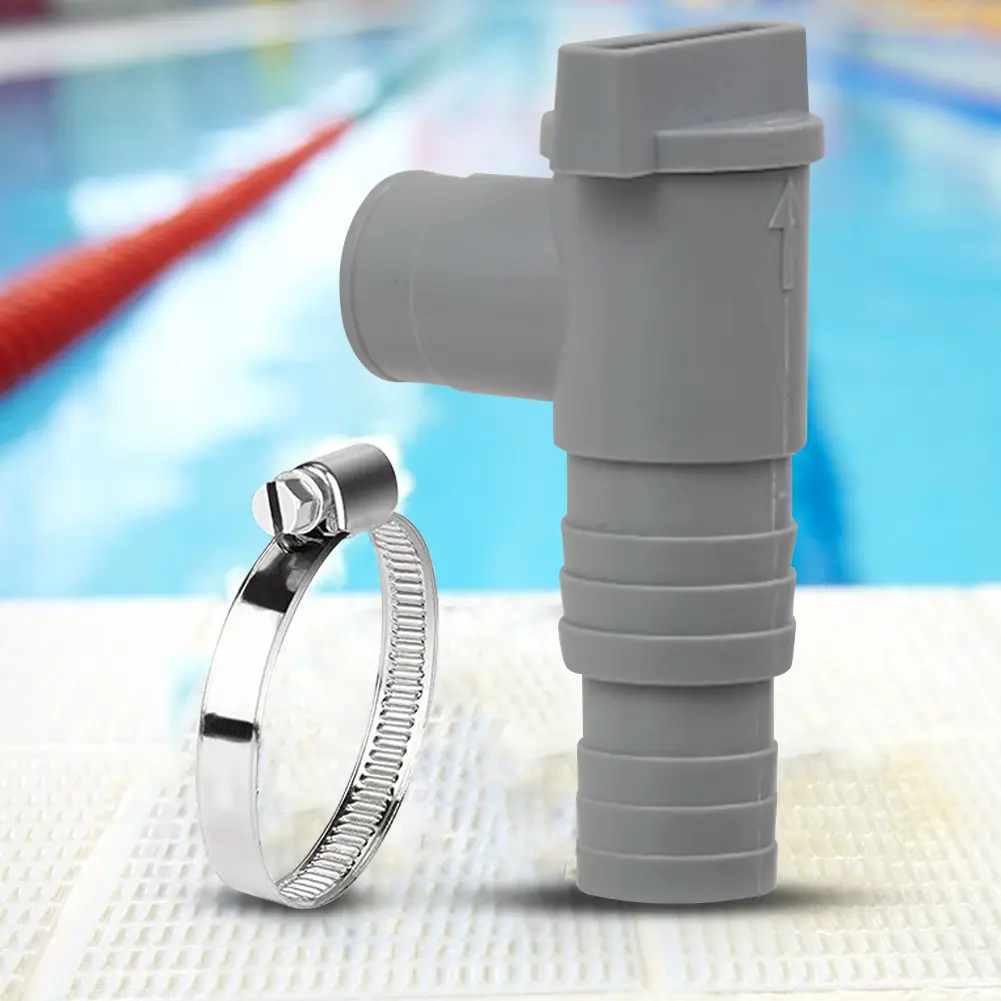 PVC Pool On/Off Plunger Valve Durable 32mm Pool Pump Adapter Leak Proof Sealed Replacement for Outdoor Equipment Parts