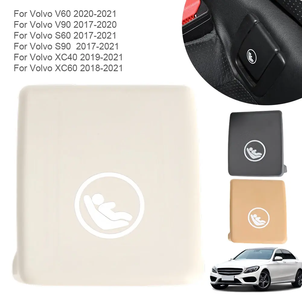 Rear Child Seat Isofix Mount Cap Cover 31685072 31685073 31685074 for Volvo S60 V90 S90 XC40 XC60 Car Seats Vehicle Accessor