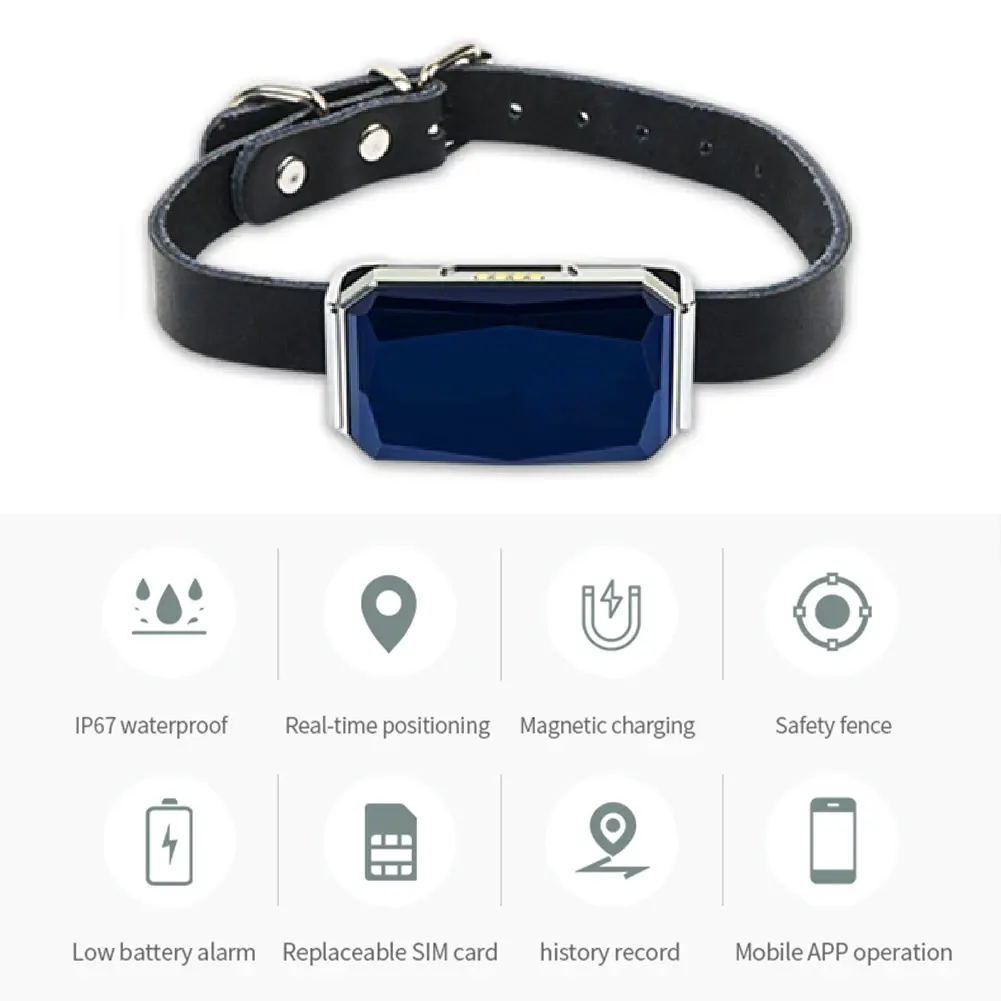 G12 GPS Tracking Locator Wearable Smart Pet Detection Tracker Waterproof IP67 Anti-lost Record Multifunctional for Kids Elderly