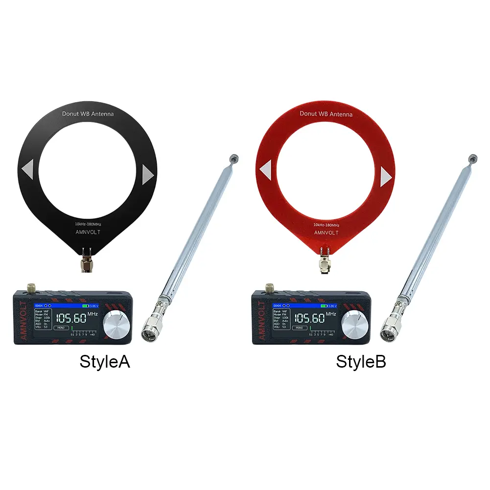 SI4732 LSB USB AM FM FM/AM Radio 1.9in IPS Screen Mini Pocket Radio HF SW MW VHF Portable Radio with Antenna DSP Radio