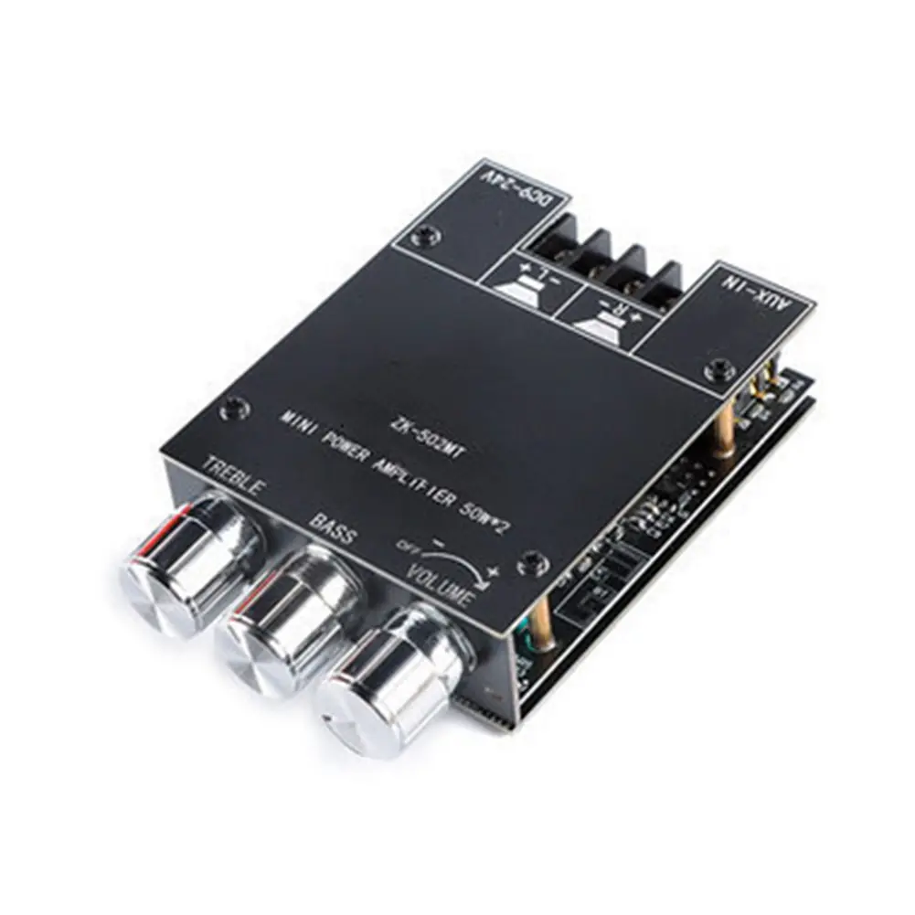 ZK-502MT 2x50W 2.0 Channel Subwoofer Amplifier Board Stereo Audio Speaker Module for Shopping Mall Speaker