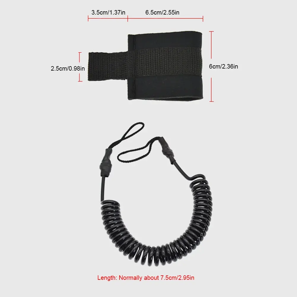 Surfboard Leash Surfboard Waist Rope Surfing Leash TPU Spring Rope Waist Belt Surfing Waist Rope for Standup Paddle Board